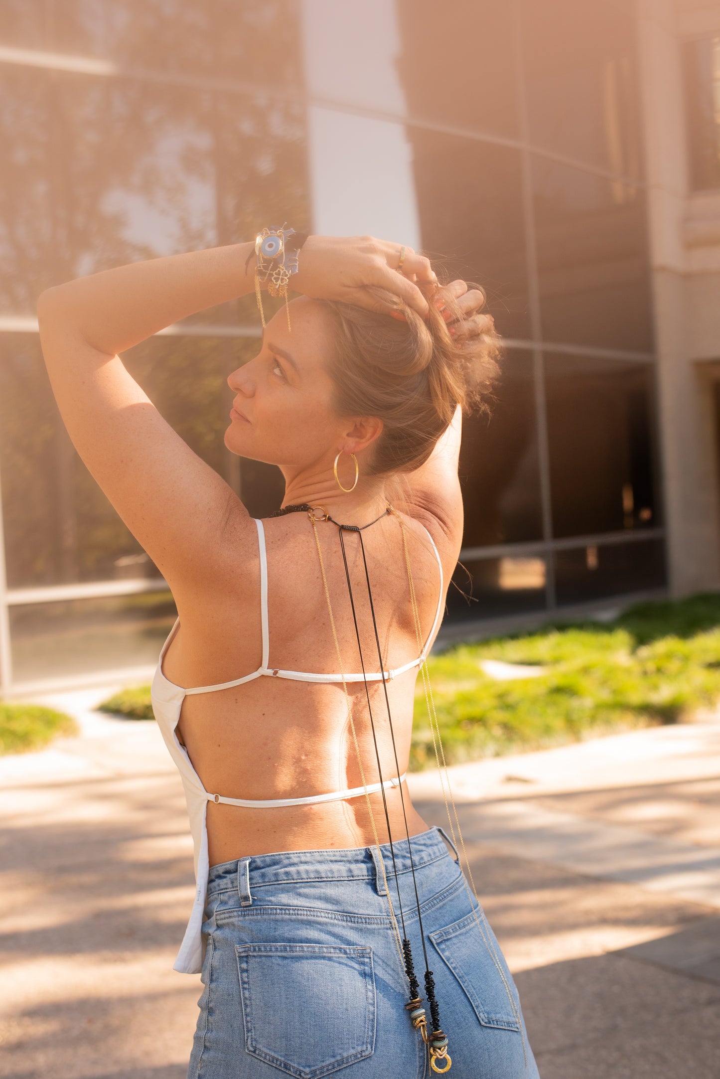 Denim Oracle Necklace